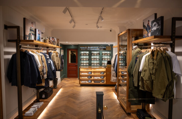 barbour tienda interior