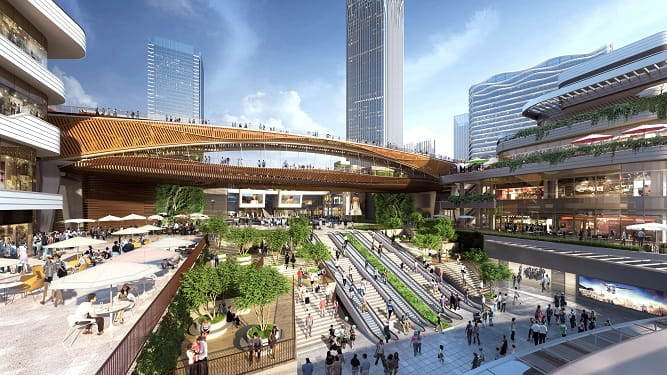 Taikoo Li Qiantan Scenic Bridge - Just Retail