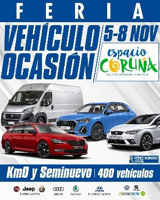 Feria de vehículos de ocasión en Espacio Coruña - Just Retail