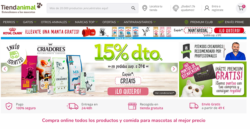 Tiendanimal gana el premio al mejor e-commerce 2020 - Just Retail