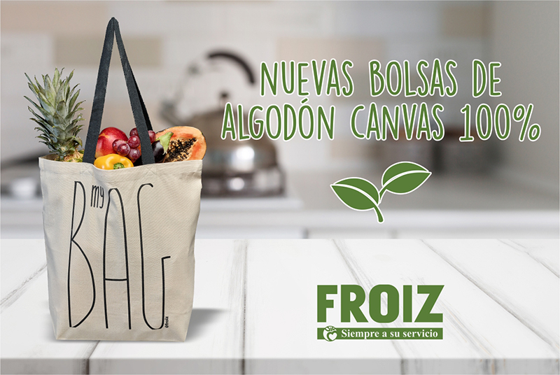 Froiz ofrece nueva bolsa para la compra de algodón canvas 100 % - Just Retail