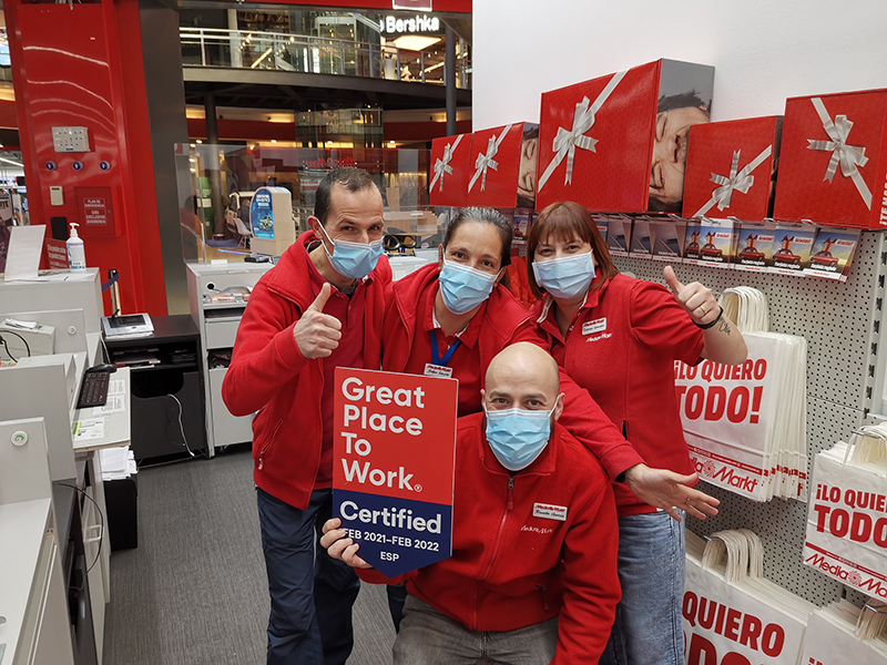 Mediamarkt Iberia certificado Great place to work noticias retail