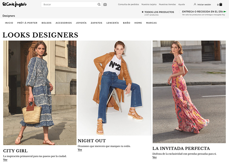 Designers área online moda exclusiva Corte Inglés noticias retail
