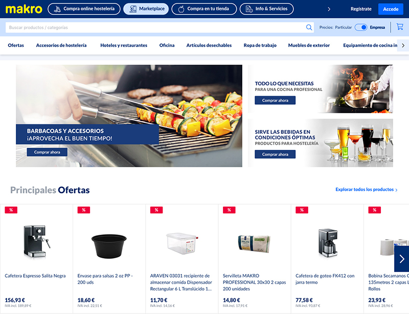 Makro lanza marketplace hostelería noticias retail