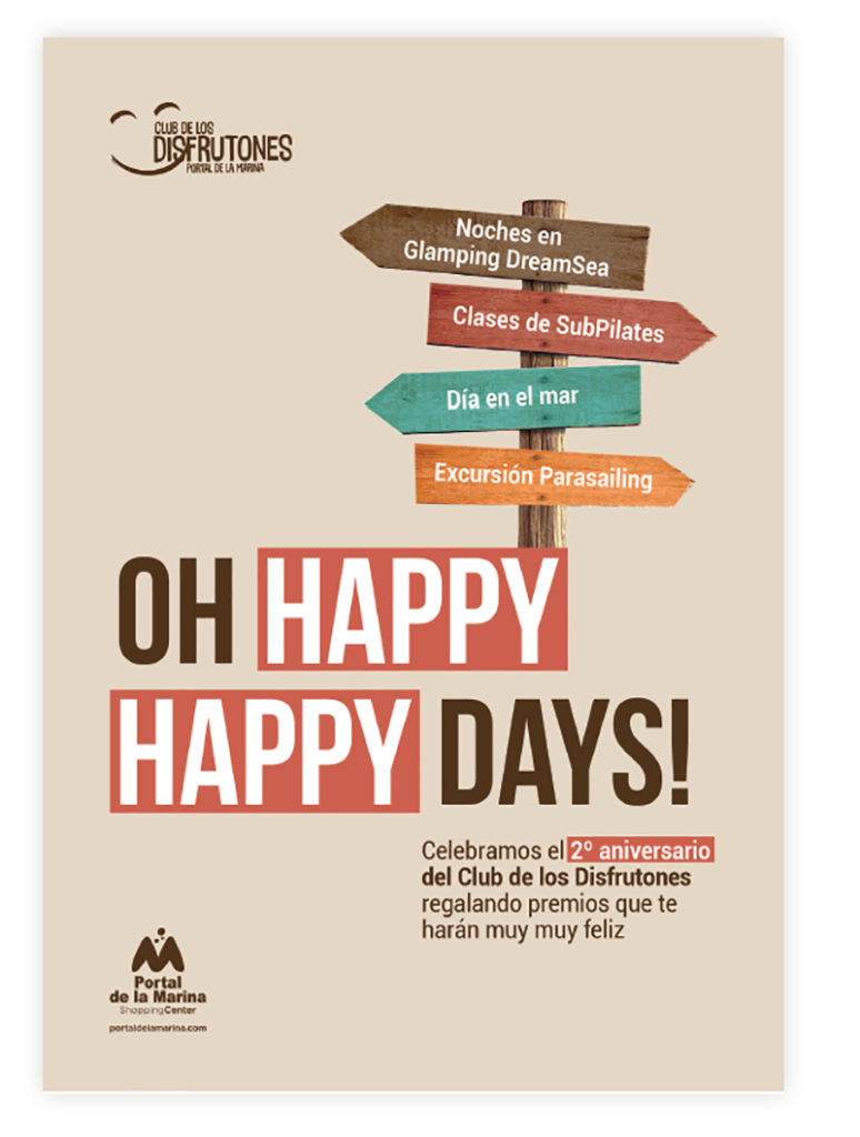 Portal de la Marina Oh Happy Days promoción noticias retail