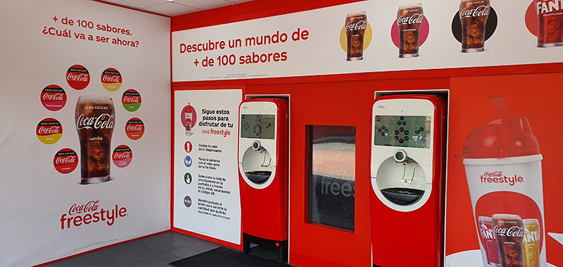 Parque Warner Coca cola dispensador bebidas noticias retail