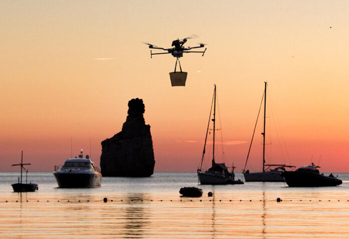 envios drones delivery yates Ibiza noticias retail envios drones delivery yates Ibiza noticias retail