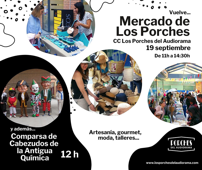 Porches del Audiorama mercado tradicional artesania diseño gourmet noticias retail