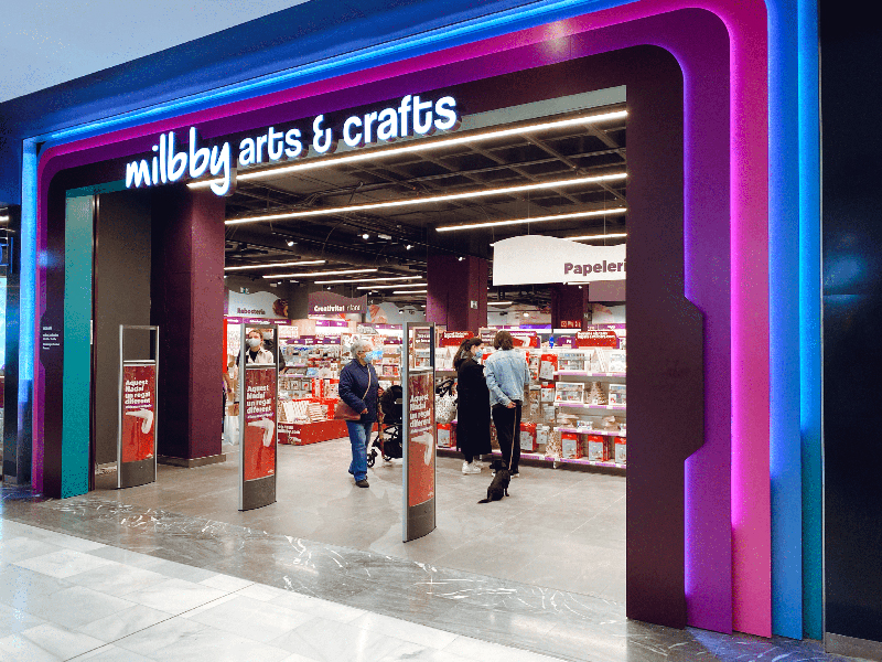 Milbby apertura Westfield Glories Cataluña Barcelona manualidades noticias retail