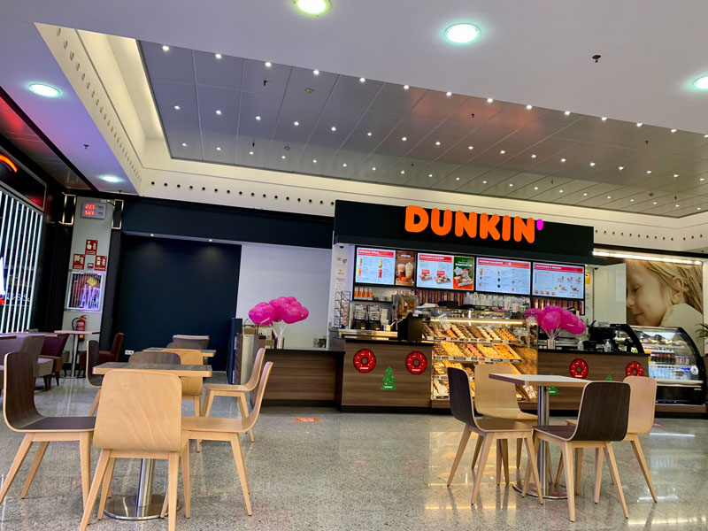 Dunkin' 60 coffee shops España restauración