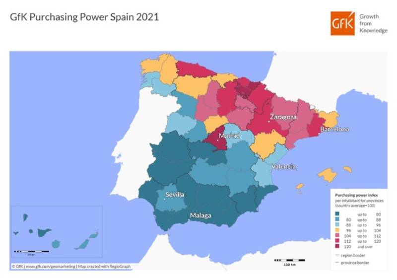 GfK Purchasing Power Spain 2021