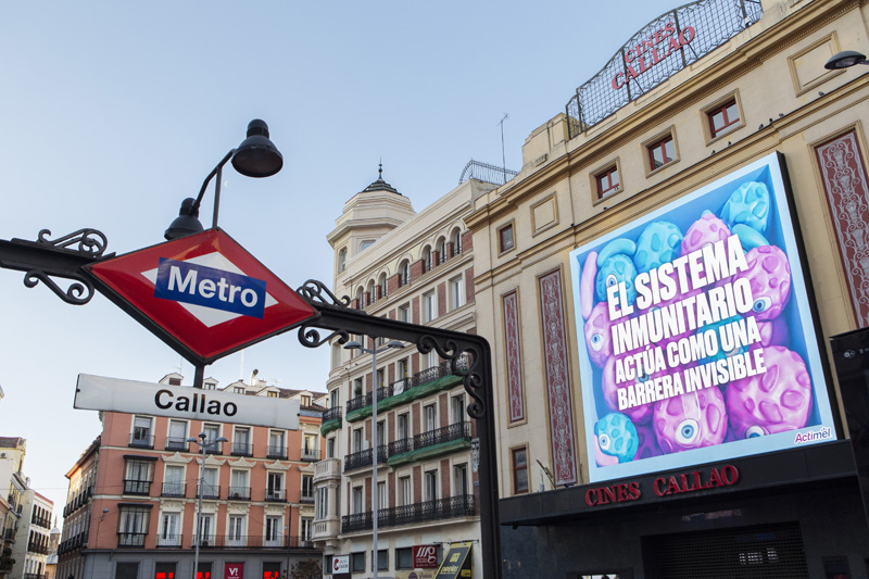 Actimel campaña Madrid