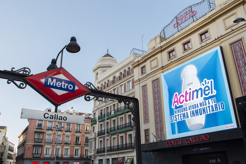 Actimel campaña Madrid