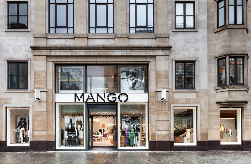 Omnicanalidad reportaje Mango Oxford Street exterior