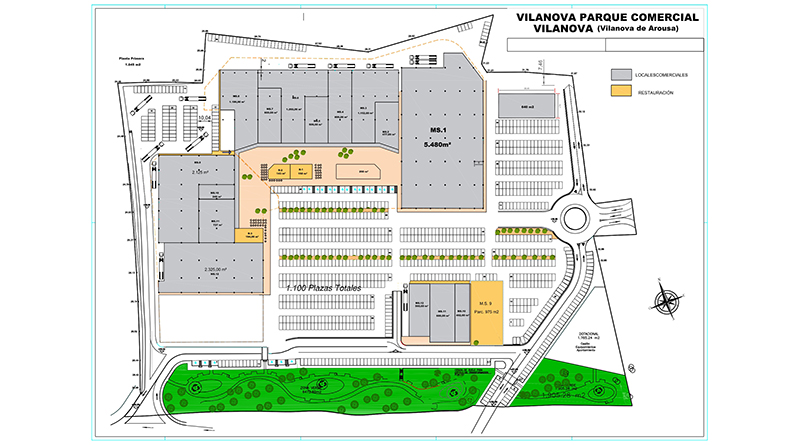 parque comercial Vilanova plano