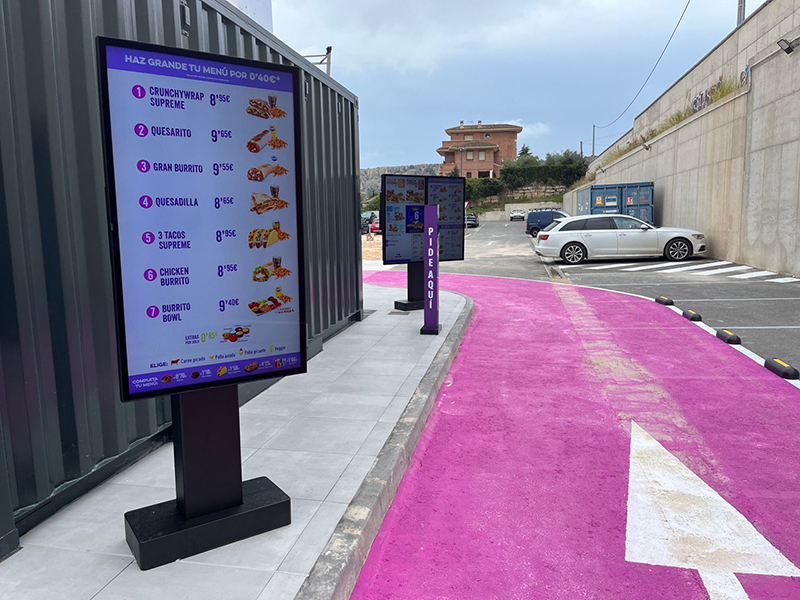 Taco Bell freestanding contenedores Alicante