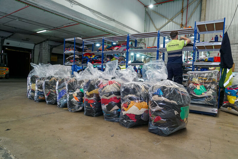 Humana residuo textil