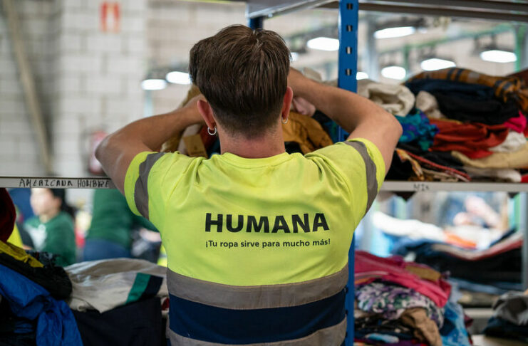 Humana residuo textil