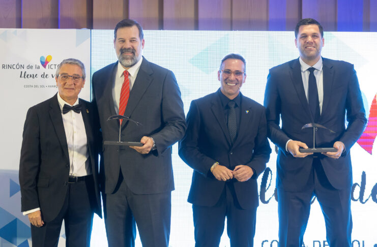 Franciso Salado, Alfonso Reyes, Antonio José Martín y Felipe Reyes, Gala del Boquerón Victoriano